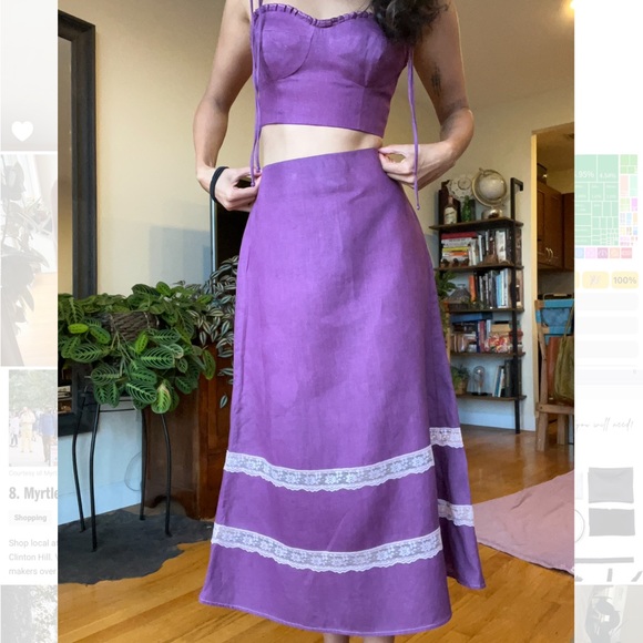 Reformation Rima Linen Two Piece set - Picture 6 of 8